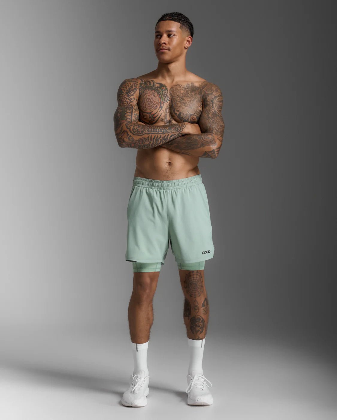 2XU Aero Mesh 2 - in - 1 5 Inch shorts Men's - Run Trails