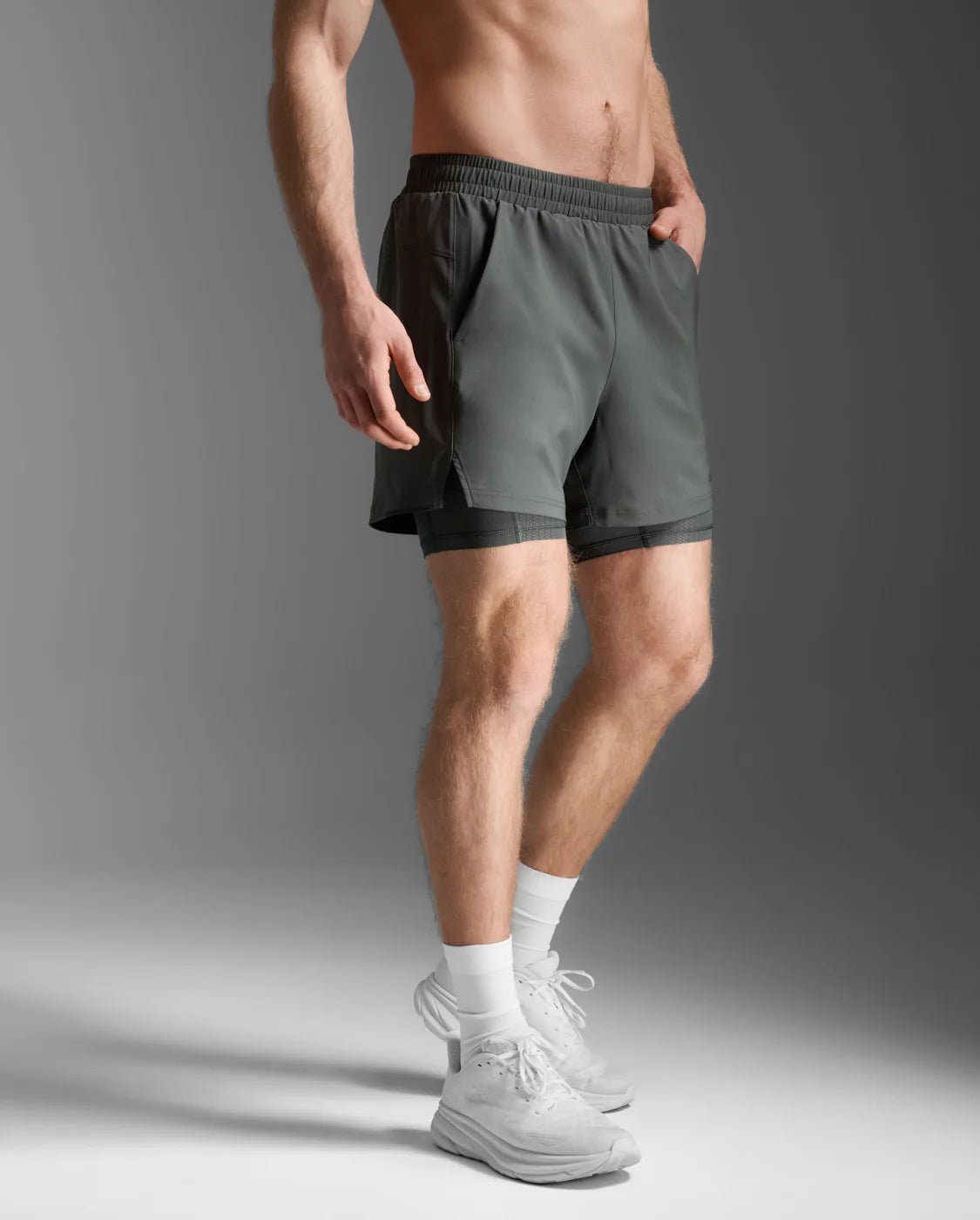 2XU Aero Mesh 2 - in - 1 5 Inch shorts Men's - Run Trails