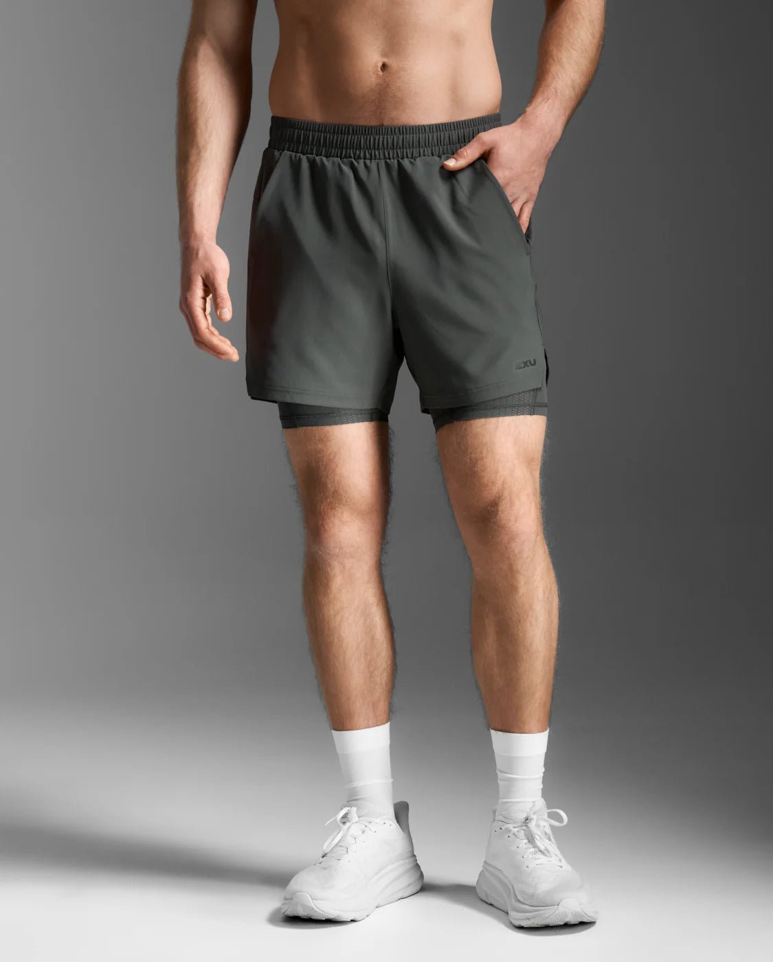 2XU Aero Mesh 2 - in - 1 5 Inch shorts Men's - Run Trails