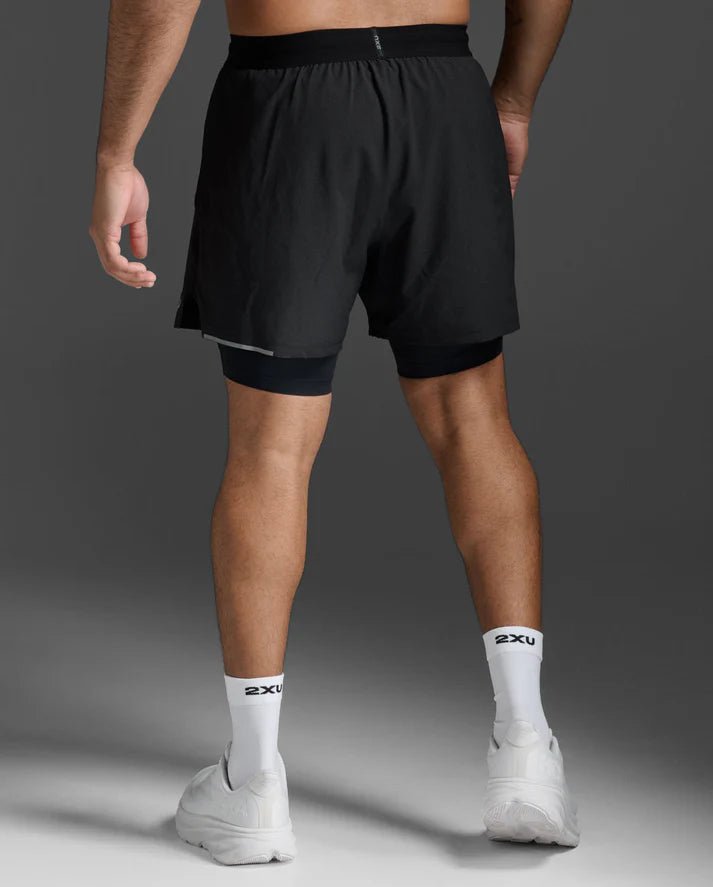 2XU Men's Aero 2 - In - 1 5" Shorts - Run Trails