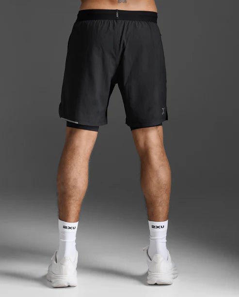 2XU Men's Aero 2 - In - 1 7" Shorts - Run Trails