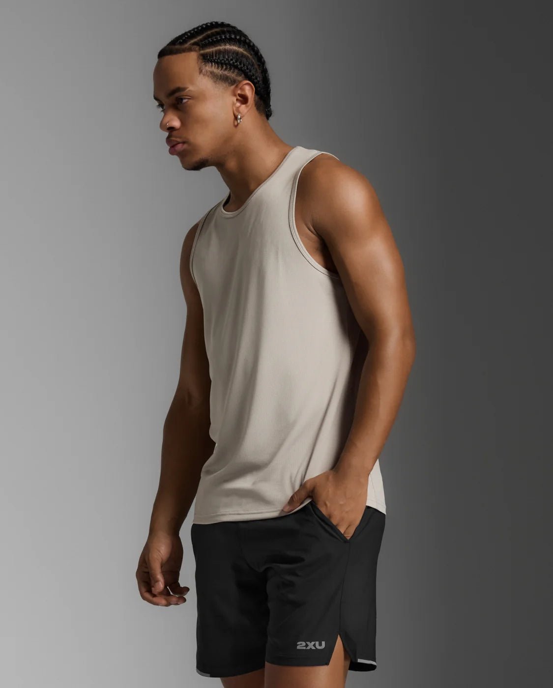 2XU Men's Aero Tank - Run Trails