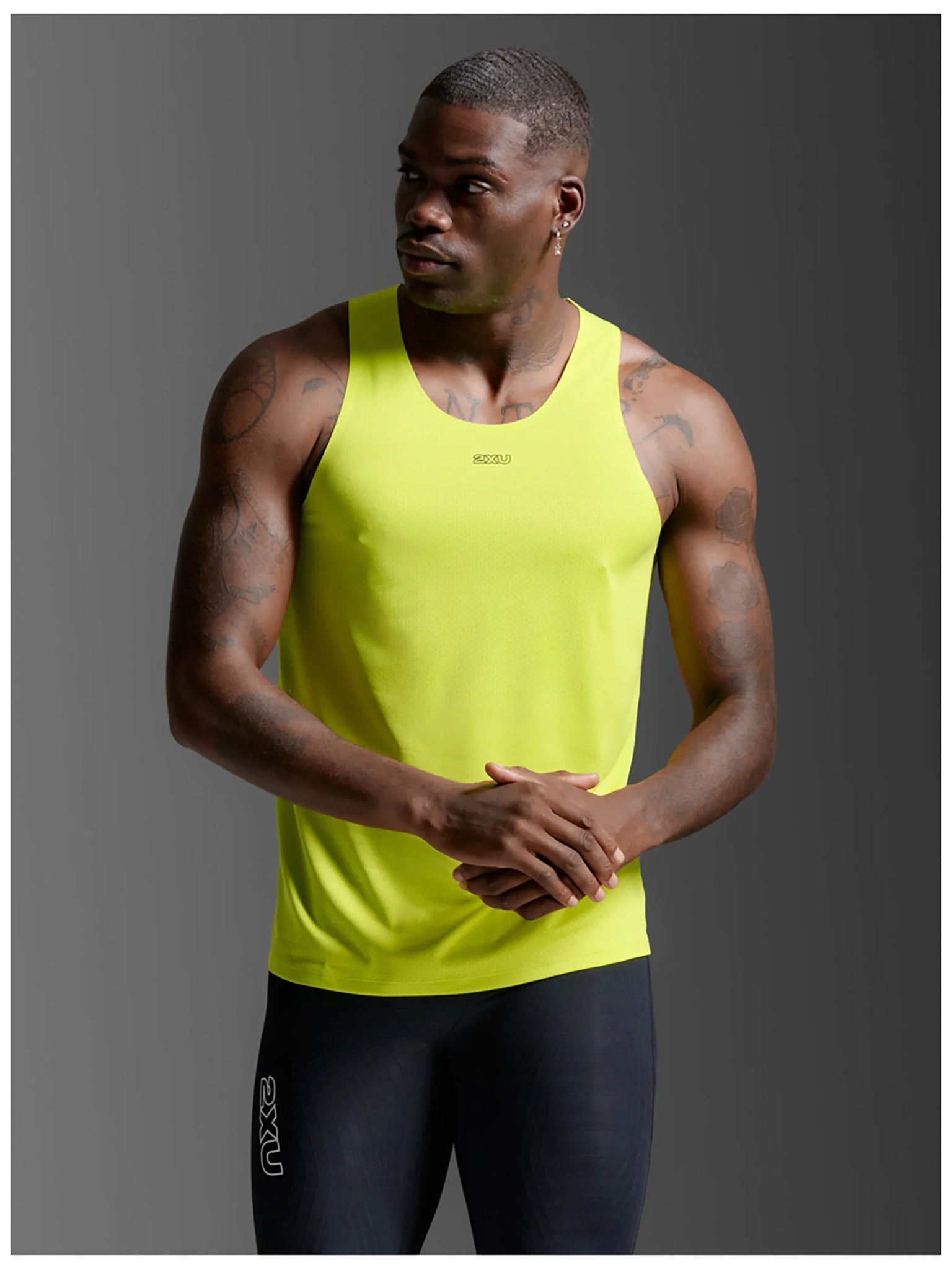 2XU Men's Light Speed Tech Singlet - Run Trails