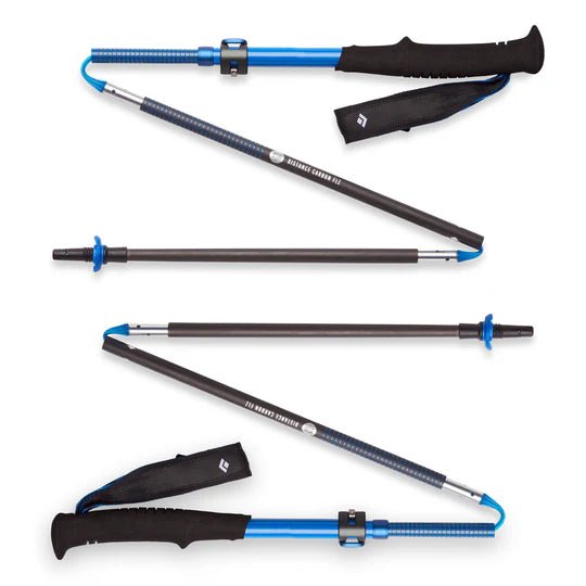 Black Diamond Distance Carbon FLZ Trekking Poles Ultra Blue - Run Trails