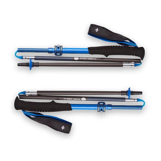 Black Diamond Distance Carbon FLZ Trekking Poles Ultra Blue - Run Trails