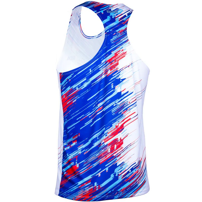 BOA Men's Competitor Lite Printed Singlet - Oblique - Run Trails