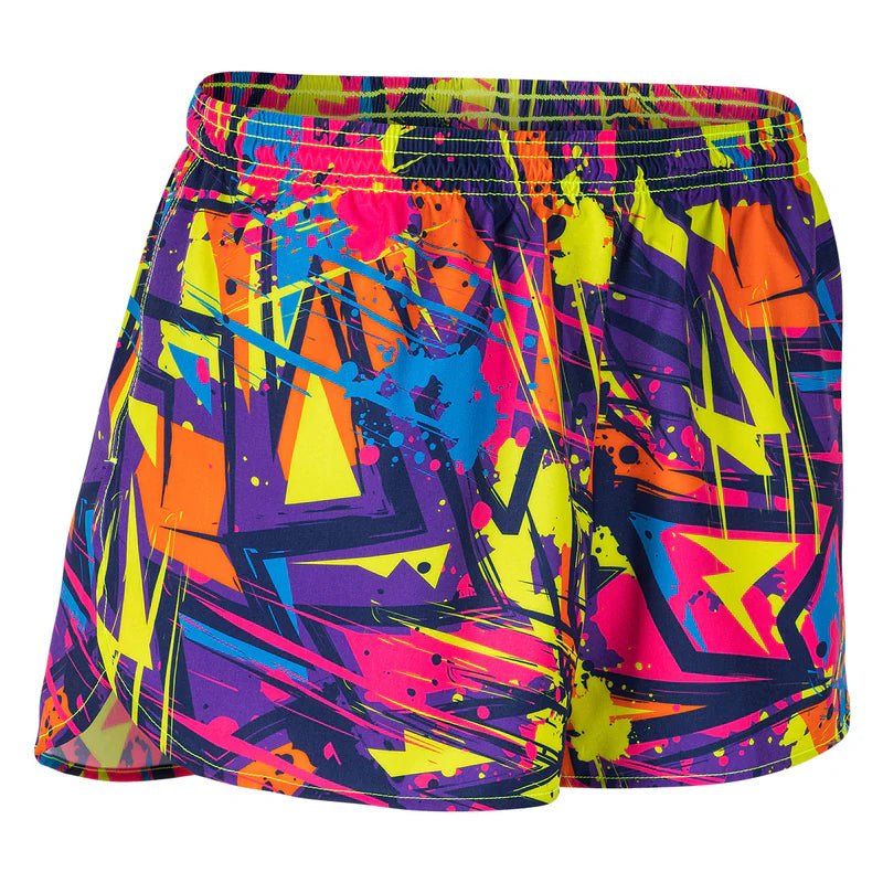 BOA Men's Printed 3" Half Split Shorts - 90'S - Run Trails