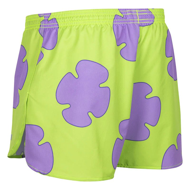 BOA Men's Printed 3" Half Split Shorts - Flower Power - Run Trails