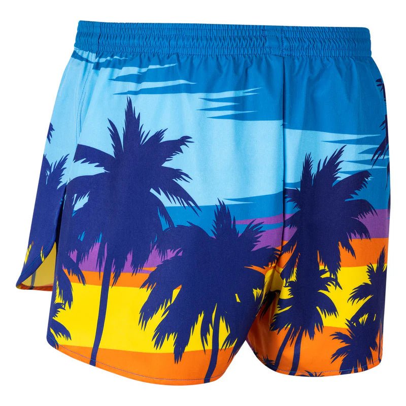 BOA Men's Printed 3" Half Split Shorts - Sunrise Vibes - Run Trails