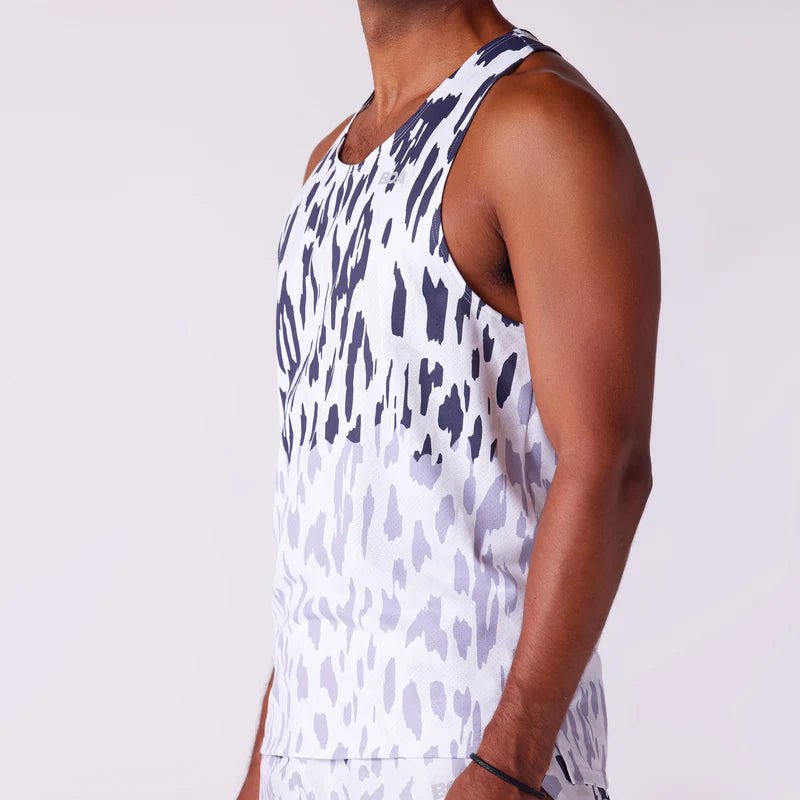 BOA Men's Vapor Lite Racing Singlet - Abstract Leopard - Run Trails