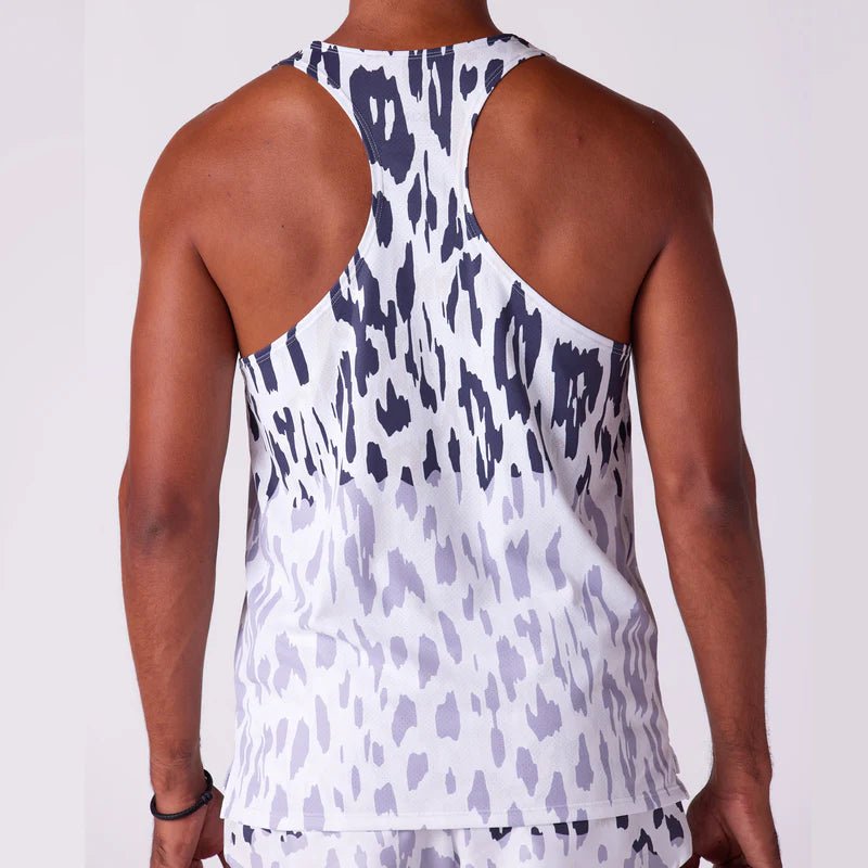 BOA Men's Vapor Lite Racing Singlet - Abstract Leopard - Run Trails