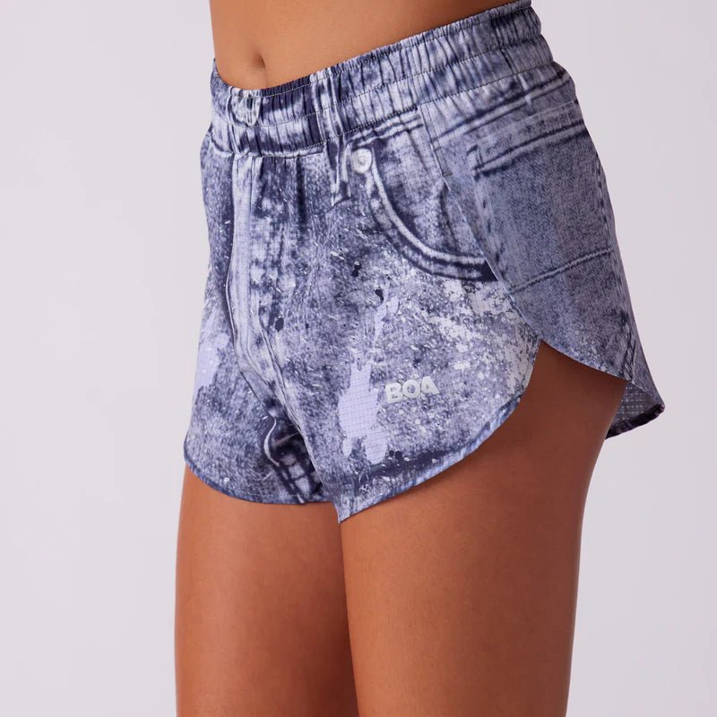 BOA Women's AeroPro 3" Split Shorts - Womens Jort - Run Trails