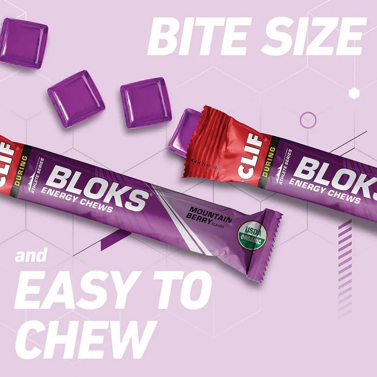 CLIF BLOKS ENERGY CHEWS - Mountain Berry - Run Trails