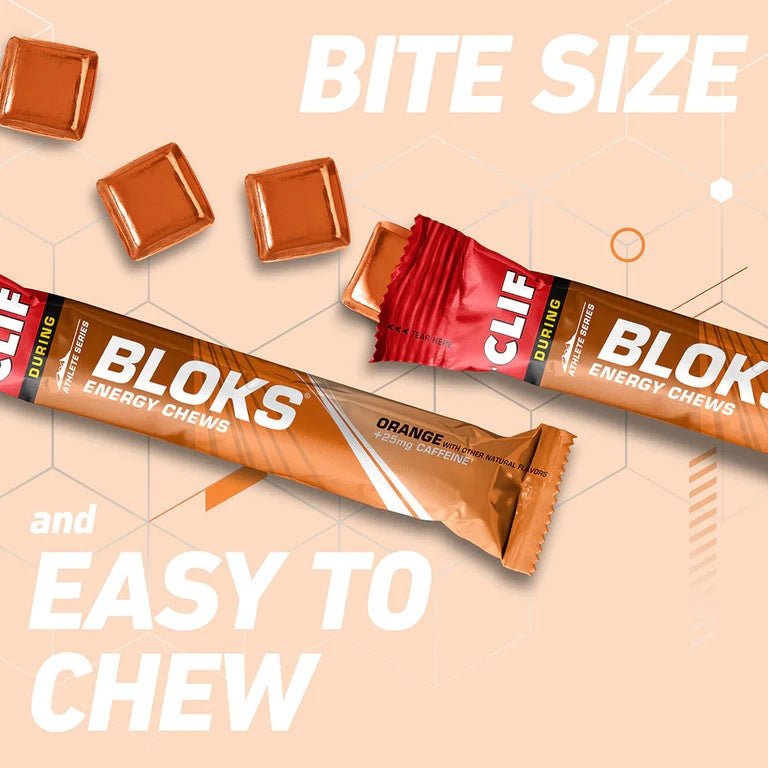 CLIF BLOKS ENERGY CHEWS - Orange - Run Trails
