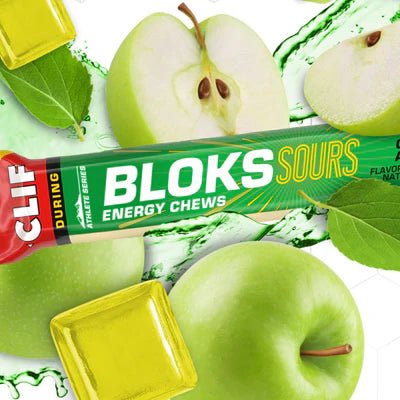 CLIF BLOKS ENERGY CHEWS Sour Green Apple - Run Trails