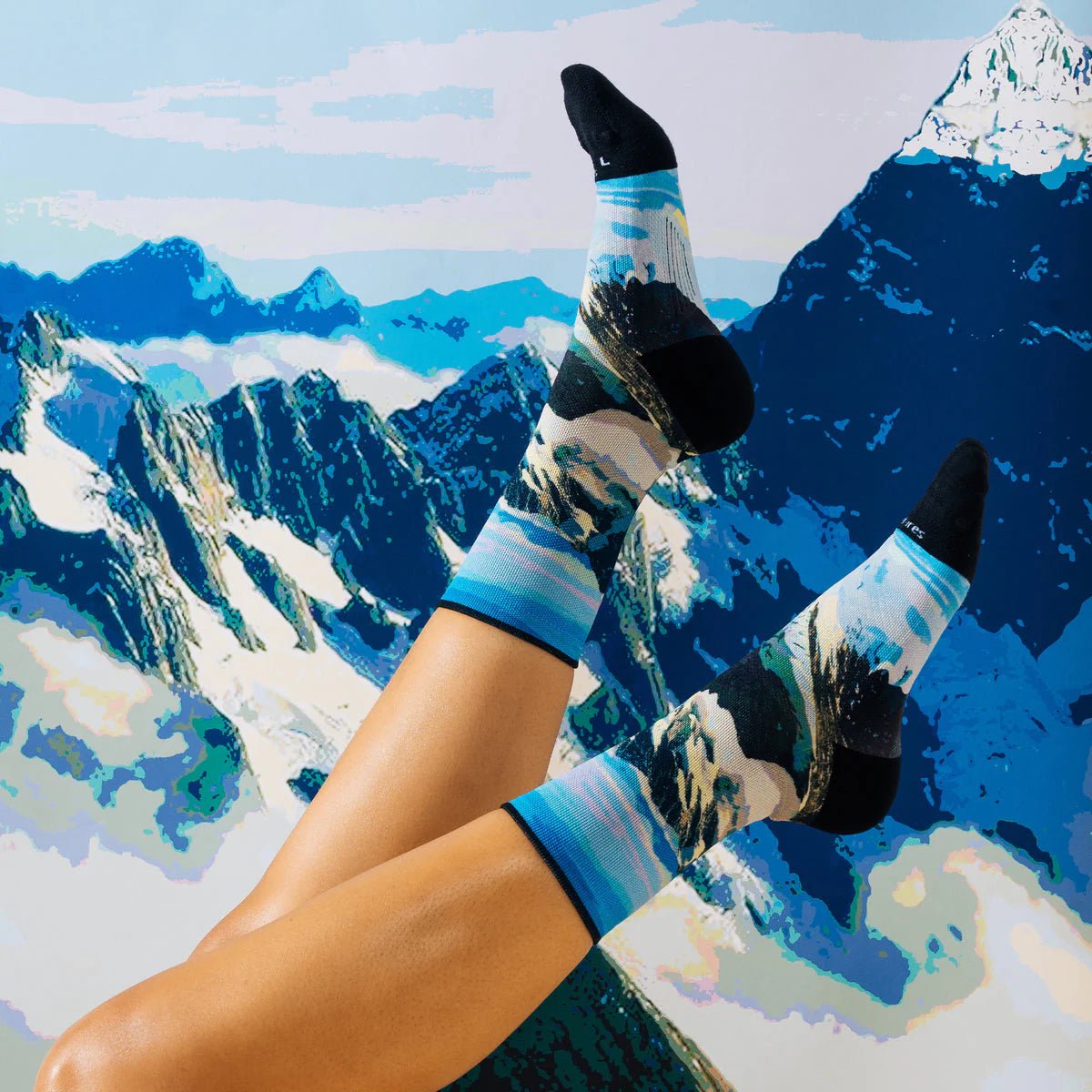 Feetures Elite Light Cushion Mini Crew - Limited Edition - Landscape Collection - Run Trails