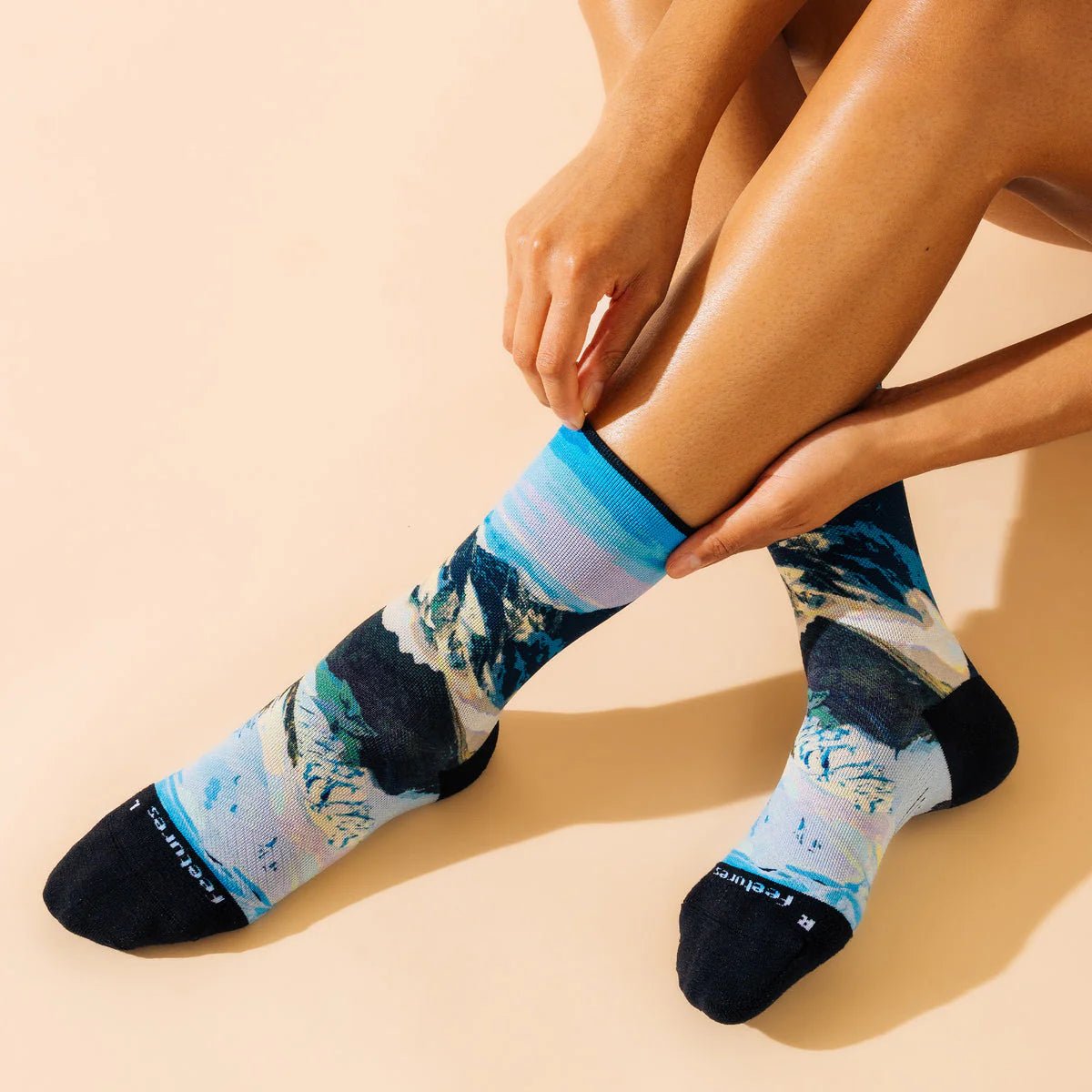 Feetures Elite Light Cushion Mini Crew - Limited Edition - Landscape Collection - Run Trails