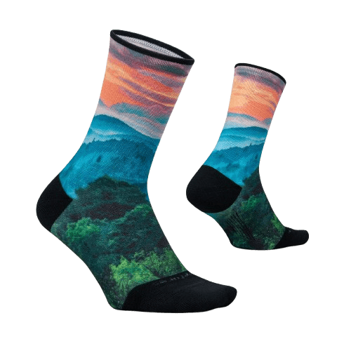 Feetures Elite Light Cushion Mini Crew - Limited Edition - Landscape Collection - Run Trails