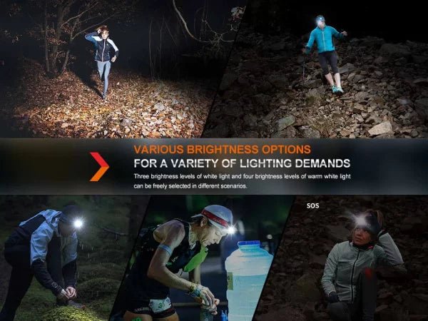 Fenix HM65R - T V2.0 1600 Lumens USB Rechargeable LED Headlamp - Run Trails