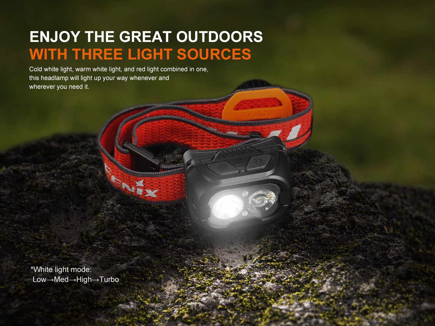 Fenix HL18R-T V2 – 800 Lumens USB Rechargeable LED Headlamp