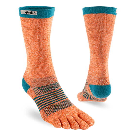 Injinji TRAIL Womens Specific Midweight Crew Running Socks - Run Trails