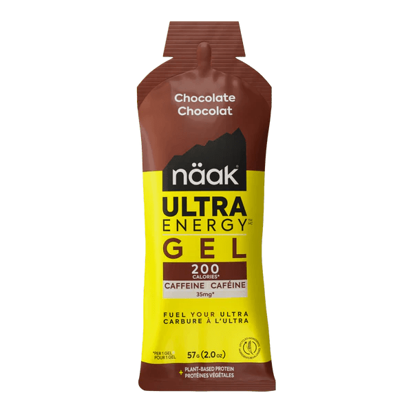 Naak Chocolate Ultra Energy Gel with Caffeine - Run Trails