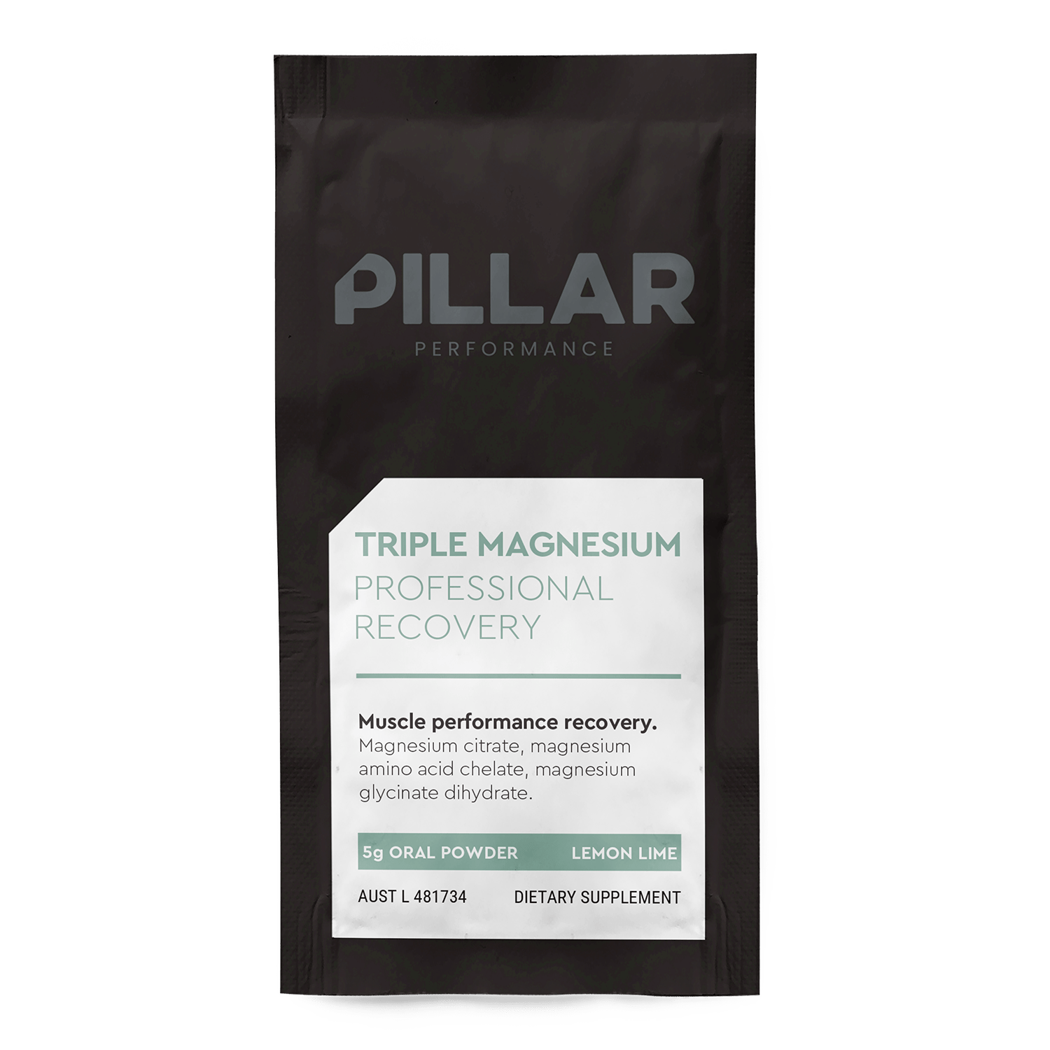 Pillar Performance Triple Magnesium Powder - Lemon Lime 200g - Run Trails