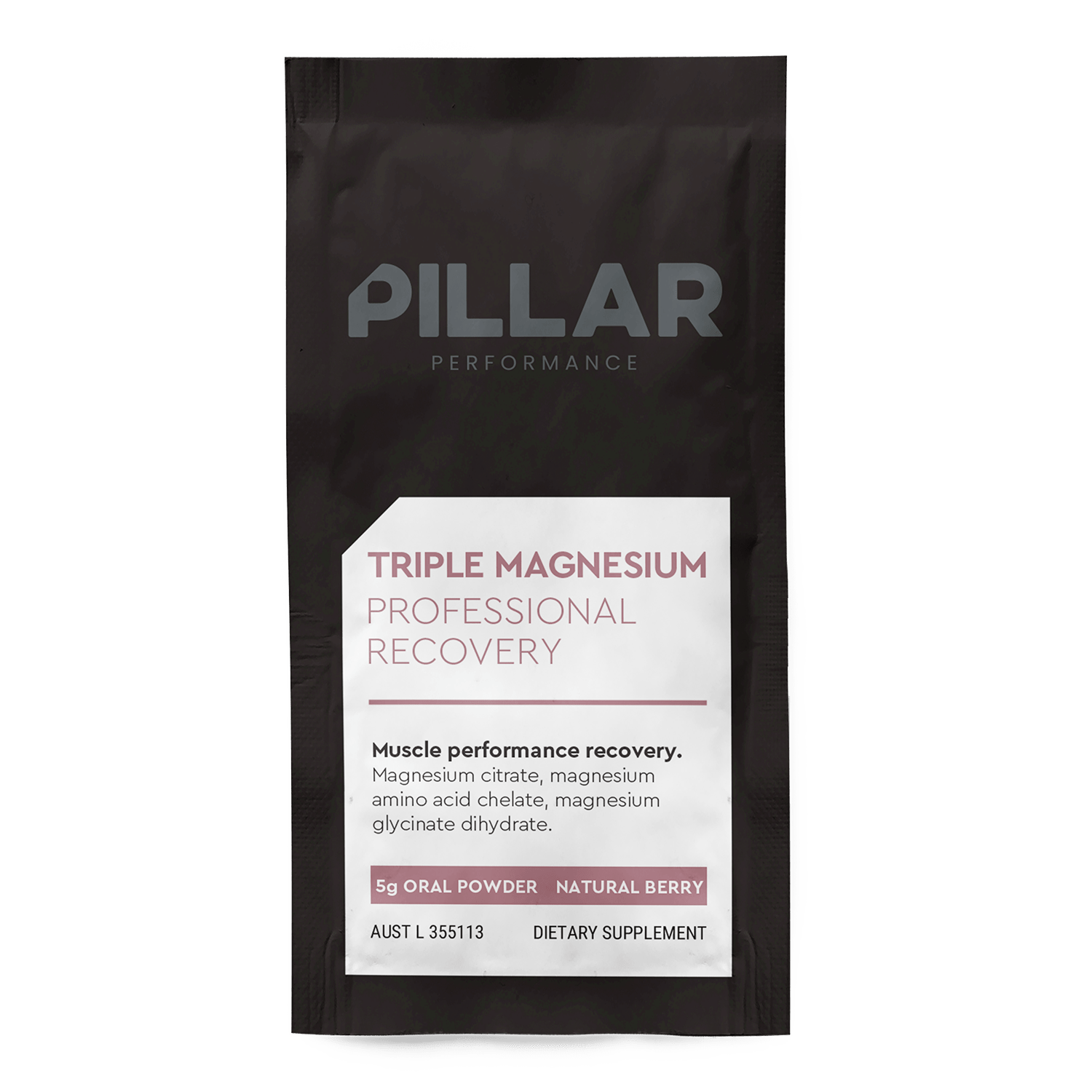 Pillar Performance Triple Magnesium Powder - Natural Berry - Run Trails