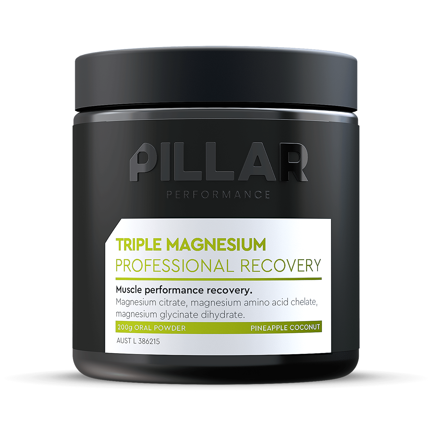 Pillar Performance Triple Magnesium Powder - Pineapple Coconut 200g - Run Trails