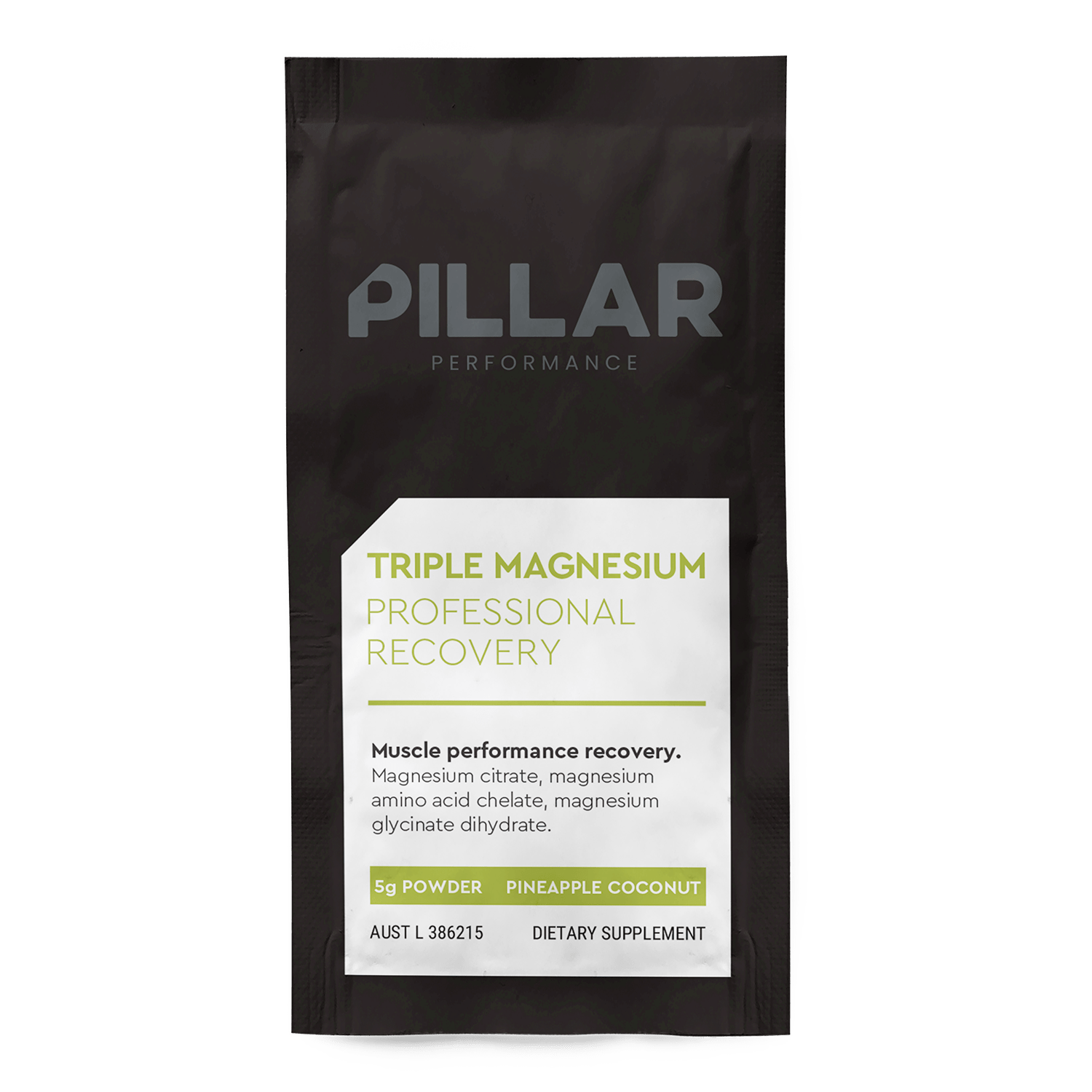 Pillar Performance Triple Magnesium Powder - Pineapple Coconut 200g - Run Trails