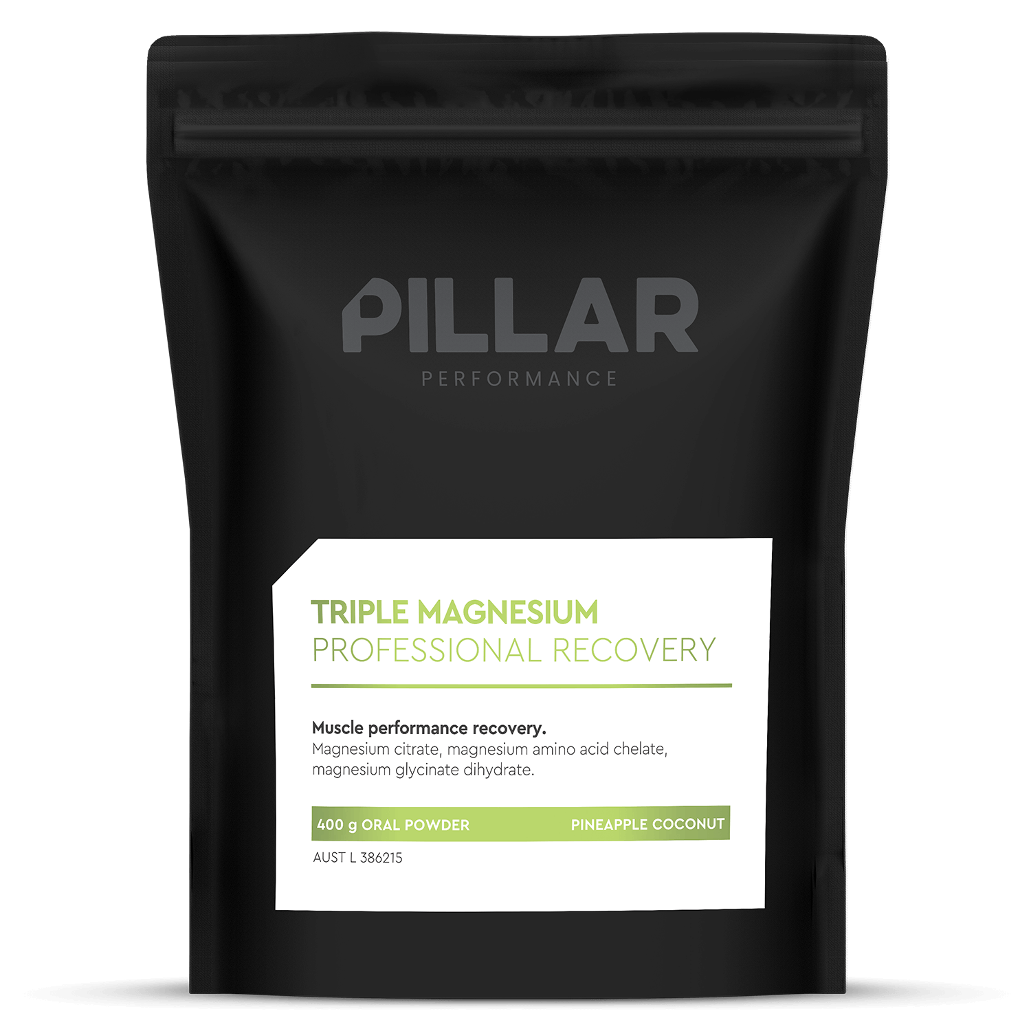 Pillar Performance Triple Magnesium Powder - Pineapple Coconut 200g - Run Trails