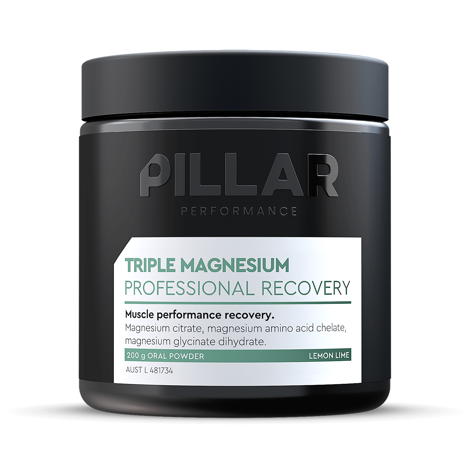 Pillar Triple Magnesium Powder - Lemon Lime 200g - Run Trails