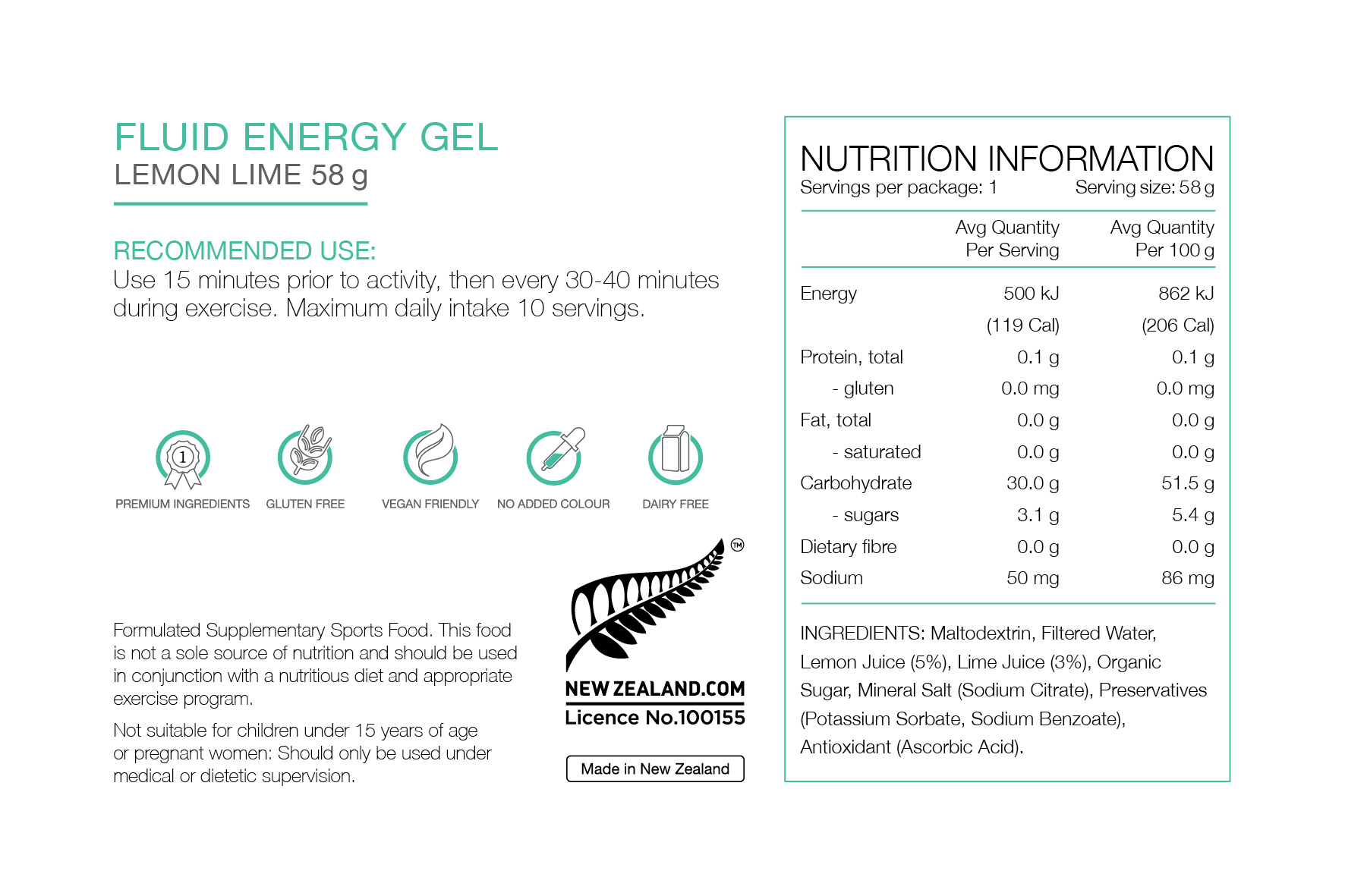 Pure Fluid Energy Gel - Run Trails