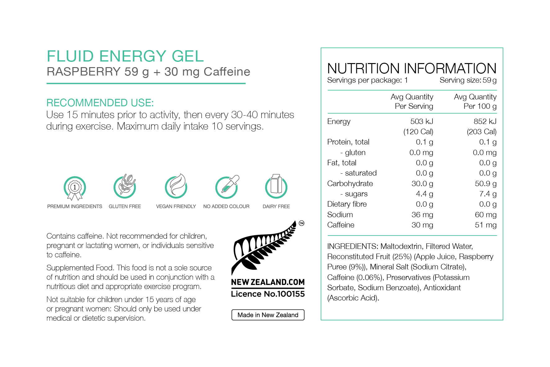 Pure Fluid Energy Gel - Run Trails