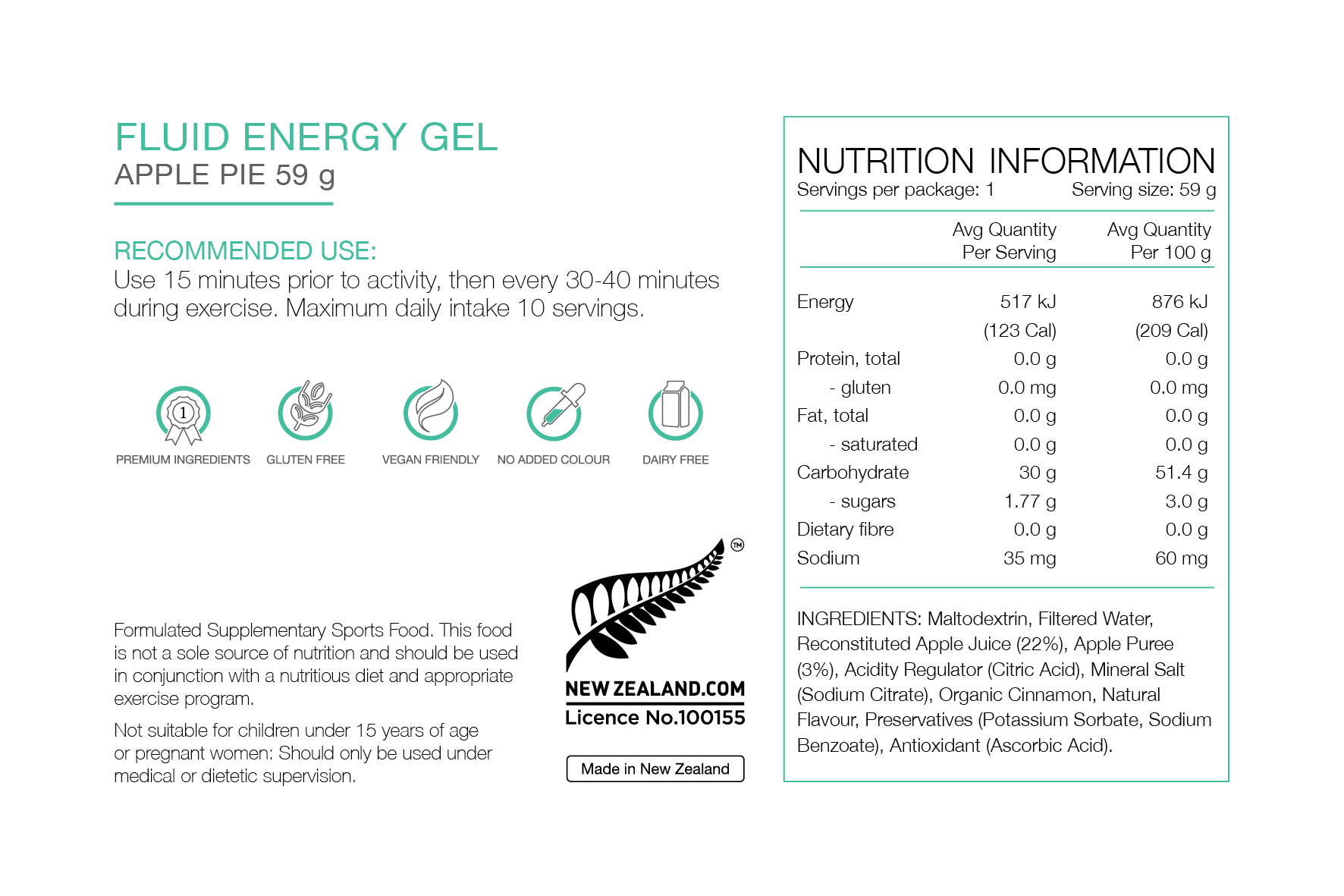Pure Fluid Energy Gel - Run Trails