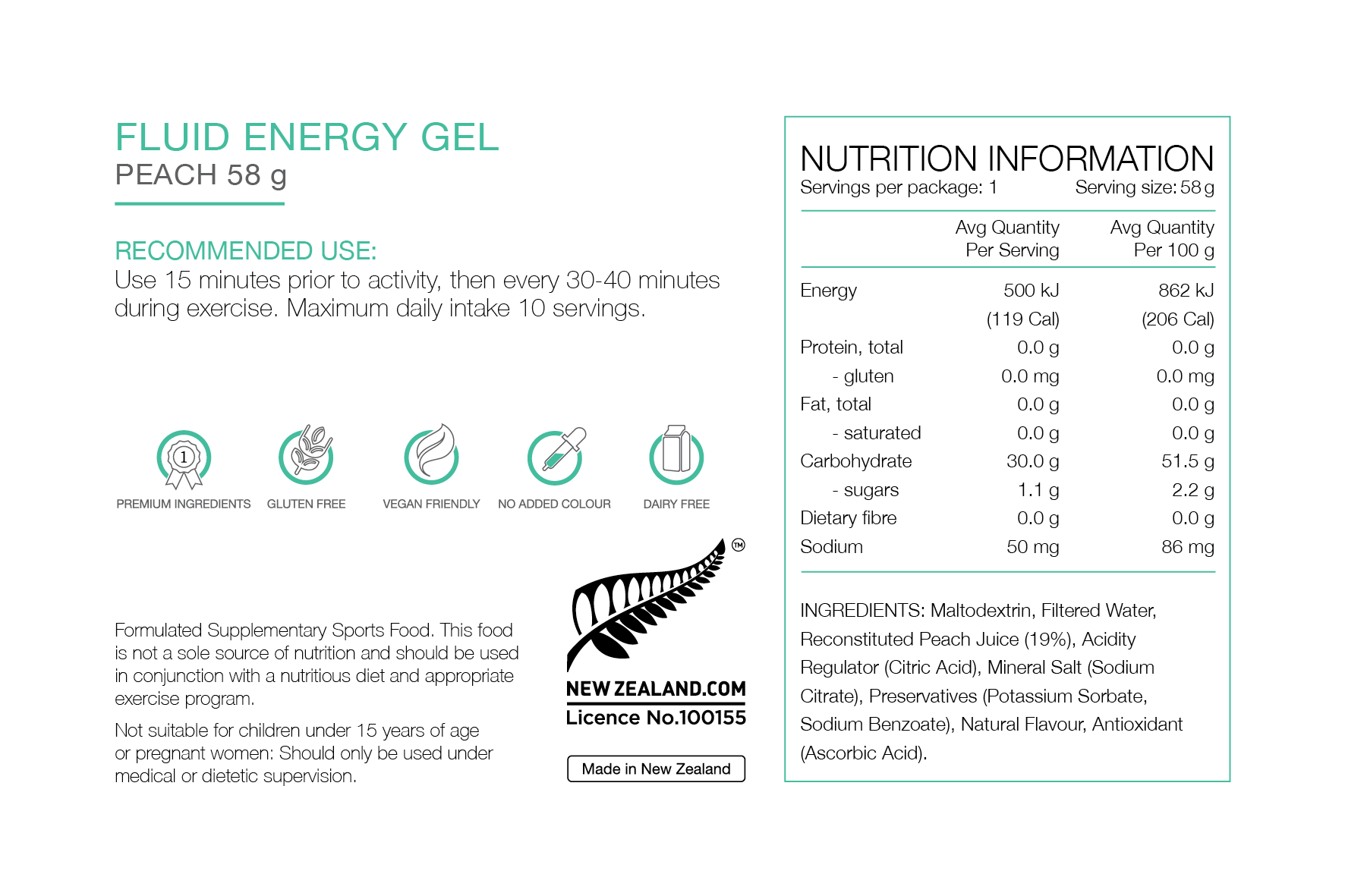 Pure Fluid Energy Gel - Run Trails