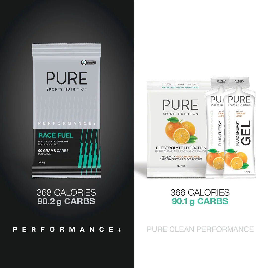 Pure Performance Race Fuel - High Carb Sports Drink - Run Trails