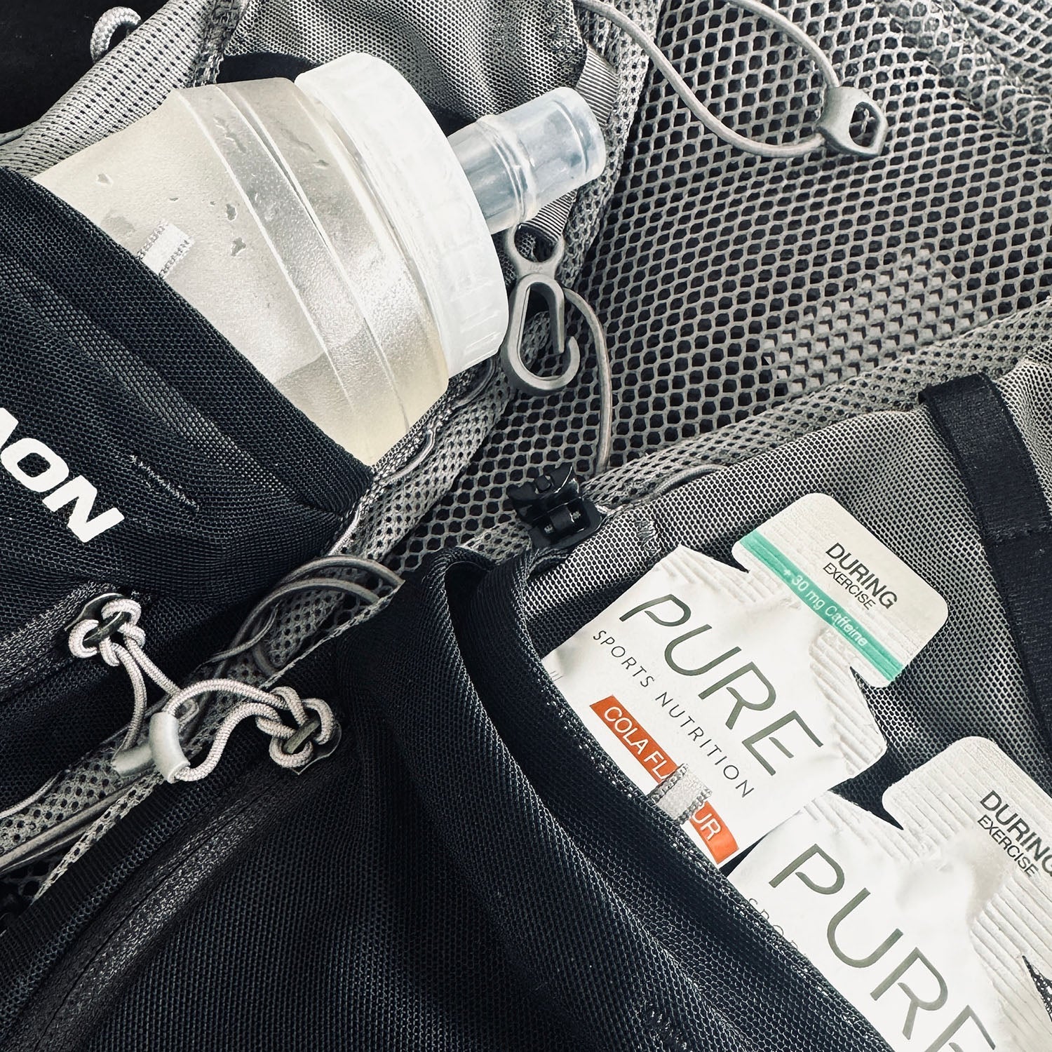 PURE Sports Nutrition Clear Soft Bottle - Flask - Run Trails