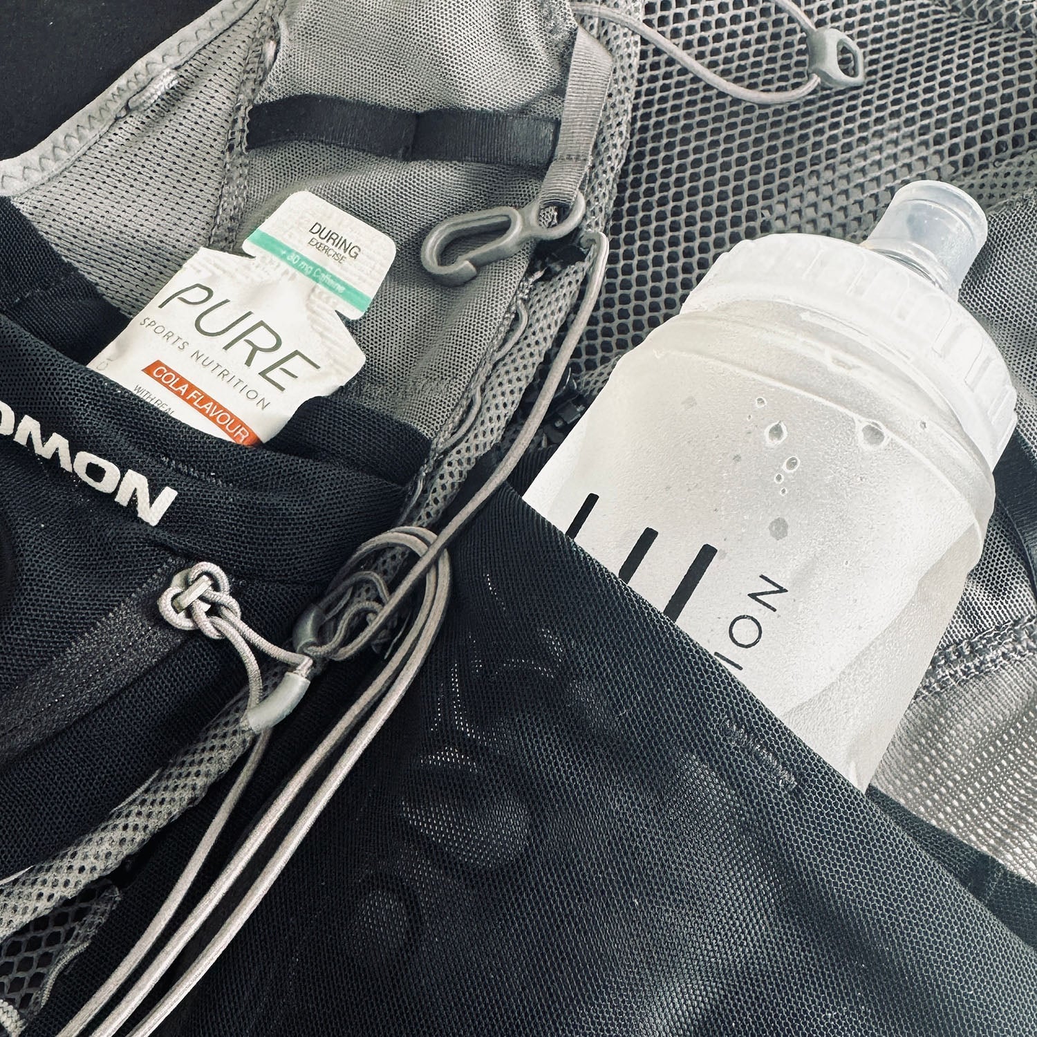 PURE Sports Nutrition Clear Soft Bottle - Flask - Run Trails