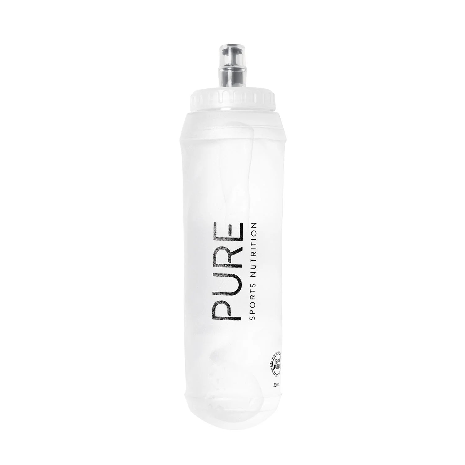 PURE Sports Nutrition Clear Soft Bottle - Flask - Run Trails