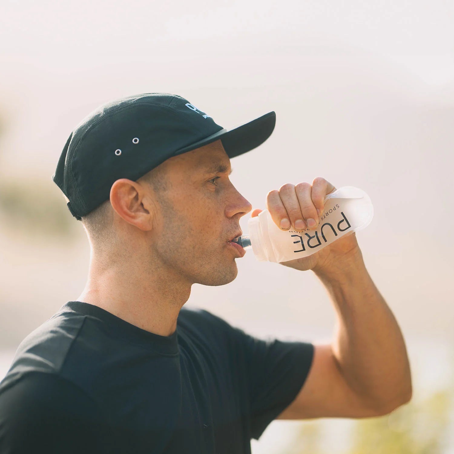 PURE Sports Nutrition Clear Soft Bottle - Flask - Run Trails