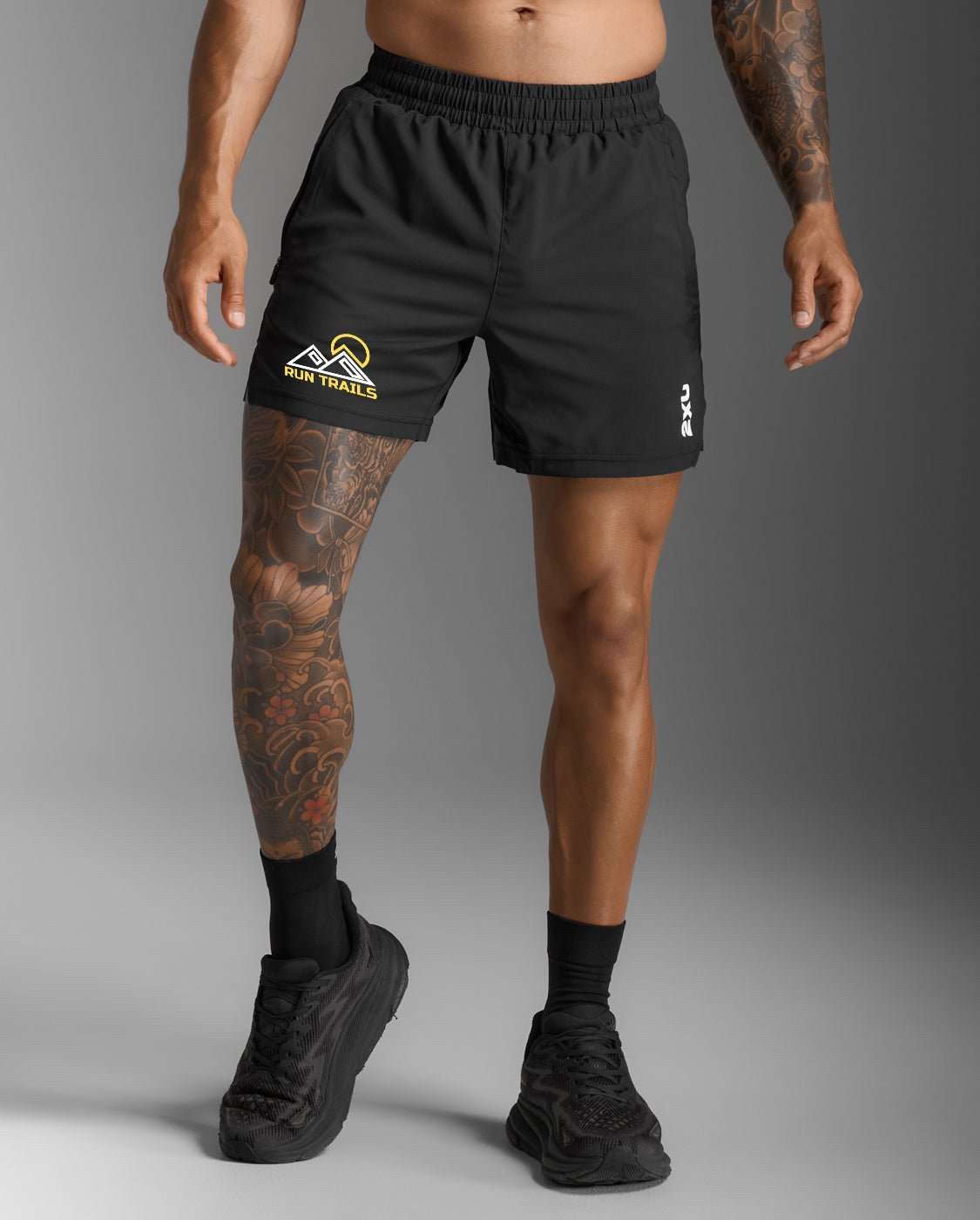 RUN TRAILS (2XU) Men's Aspire 5 Inch Short - Run Trails