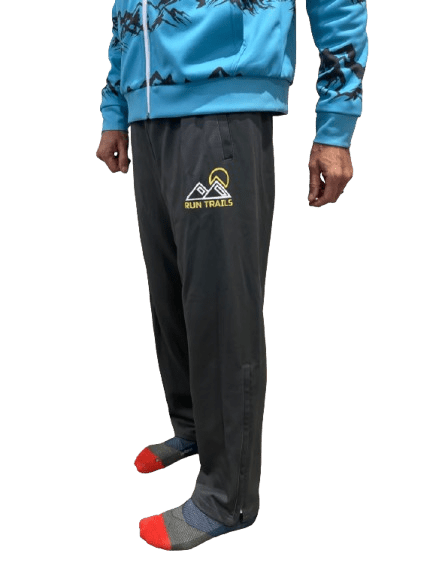 Run Trails Track Pants Fleece Lined + Leg Zipper - Run Trails