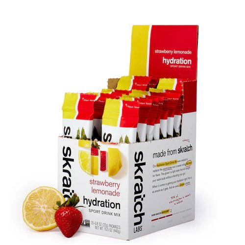 Skratch Labs Sport Hydration Drink Mix - Strawberry Lemonade 22g Sachet - Run Trails