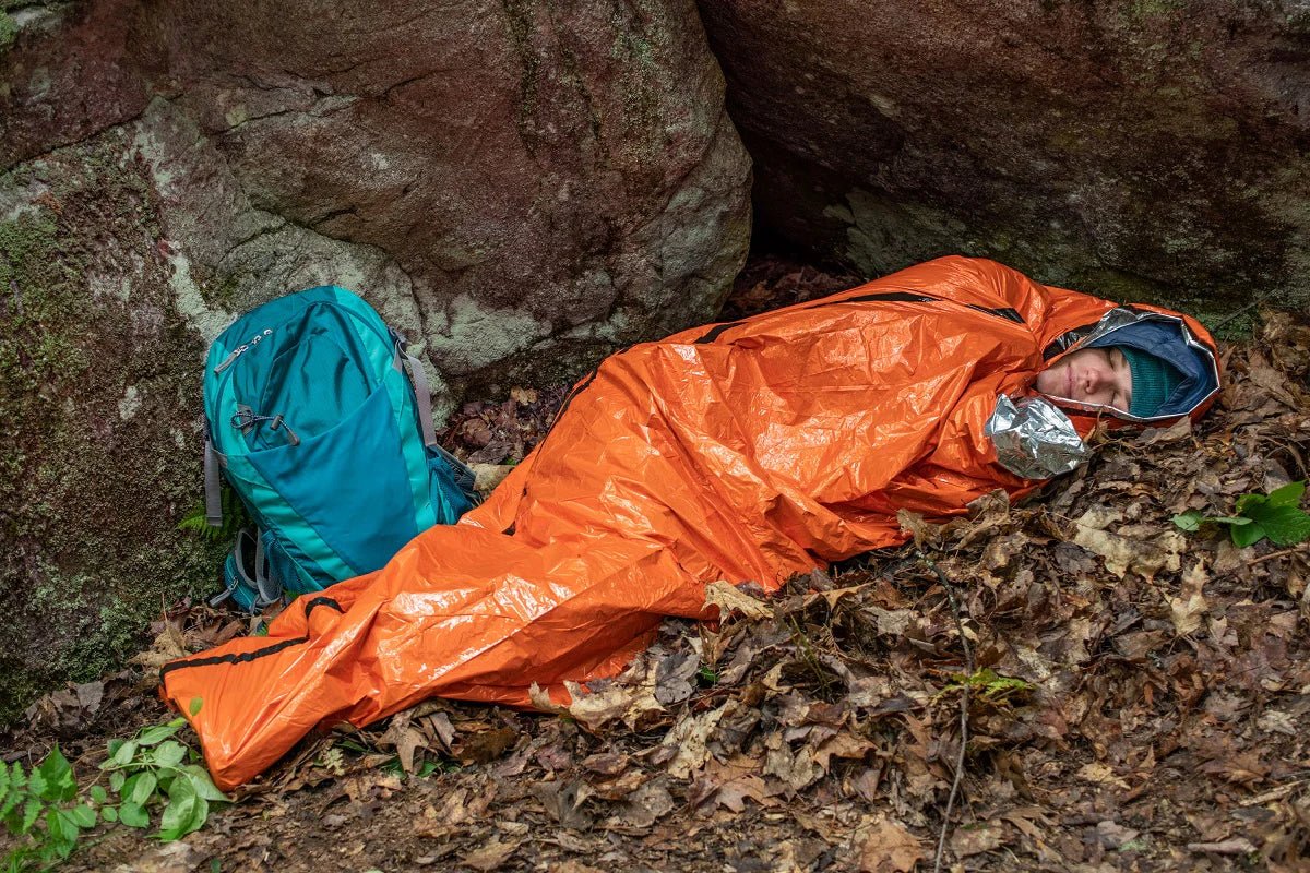 SOL Emergency Bivvy Survival Orange with Rescue Whistle - Run Trails