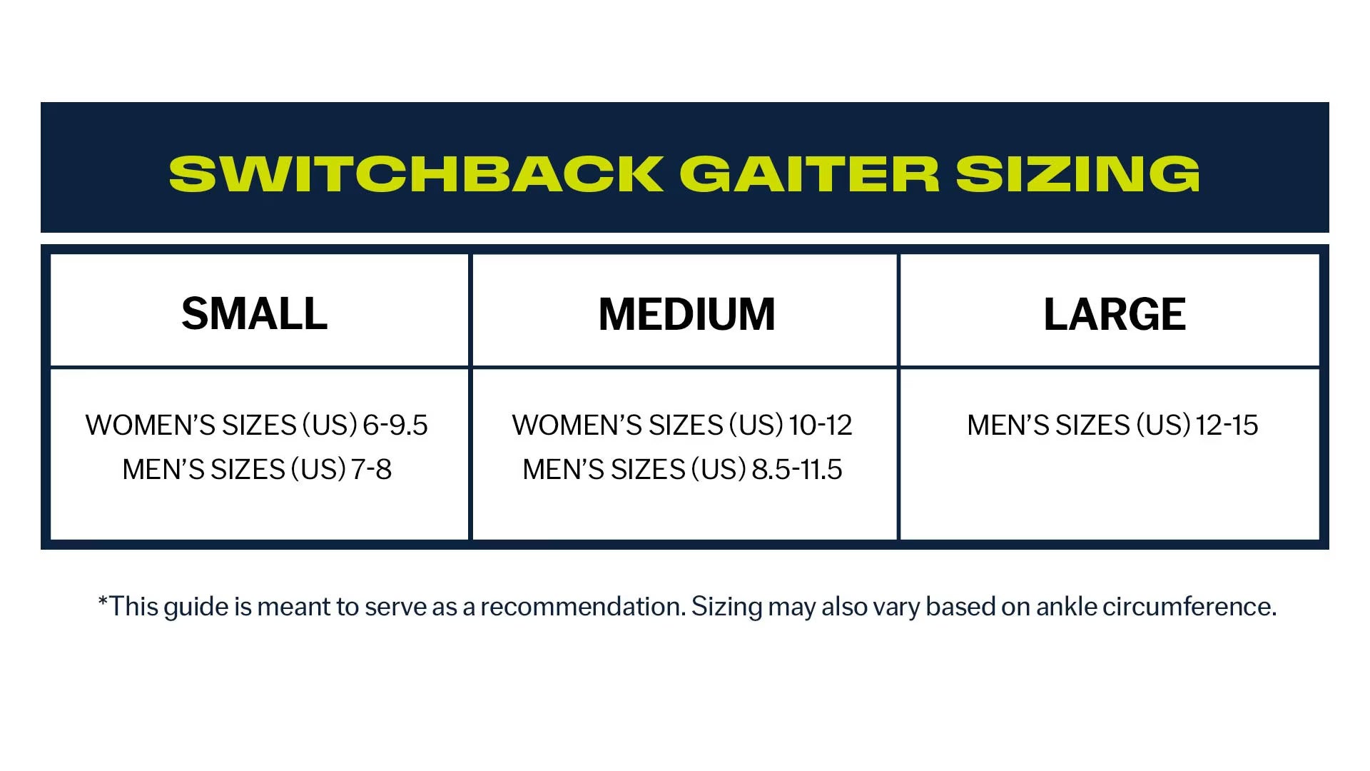 Topo Athletic Switchback Trail Shoe Gaiter - Run Trails