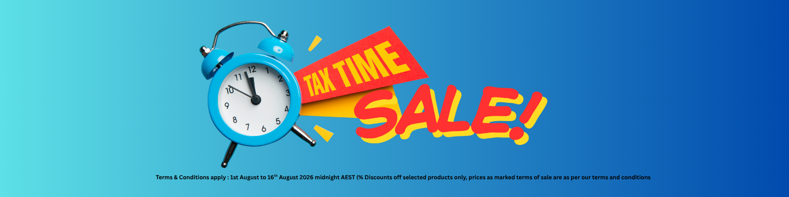 Tax Time Sale