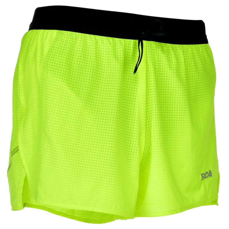 BOA Men's AeroPro 3" Half Split Shorts - Neon Yellow