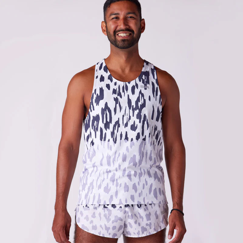 BOA Men's Vapor Lite Racing Singlet - Abstract Leopard