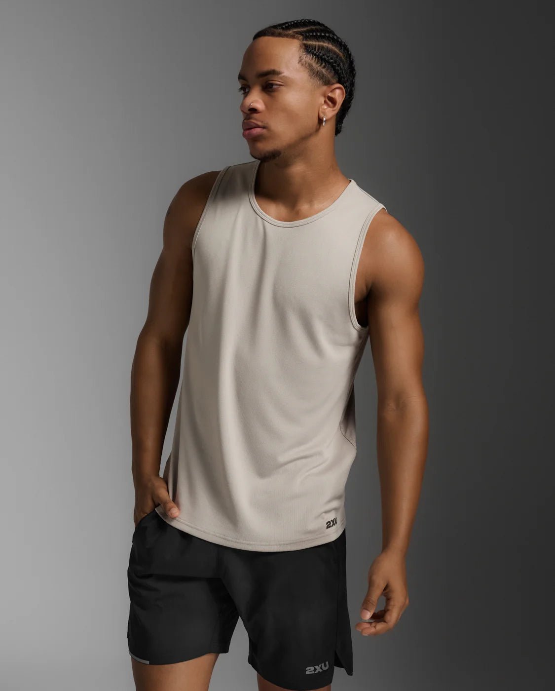 2XU Men's Aero Tank - Run Trails